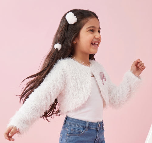 Barbie White Fur Shrug BASH100