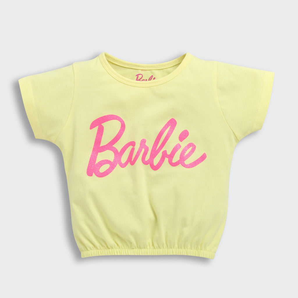 Barbie Lemon Yellow Logo T-Shirt BATP2001