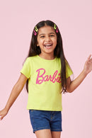 Barbie Lemon Yellow Logo T-Shirt BATP2001