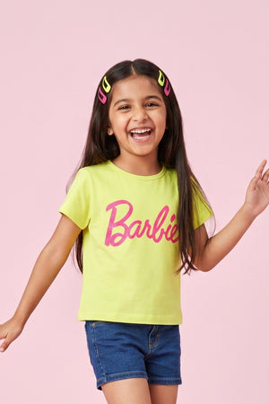 Barbie Lemon Yellow Logo T-Shirt BATP2001