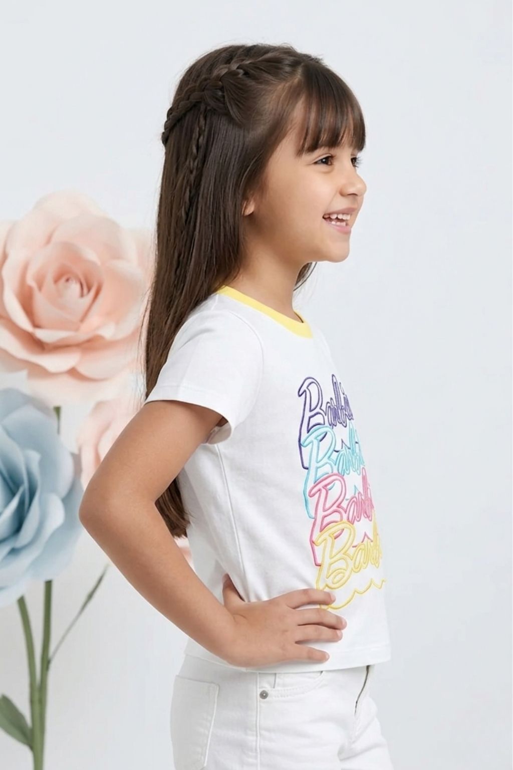 Barbie White Multi-Logo T-Shirt BATP2004