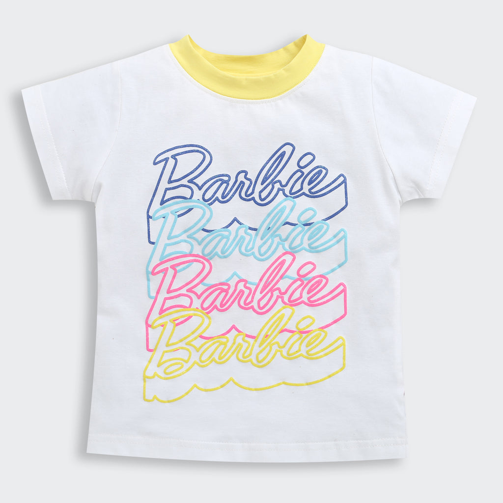 Barbie White Multi-Logo T-Shirt BATP2004