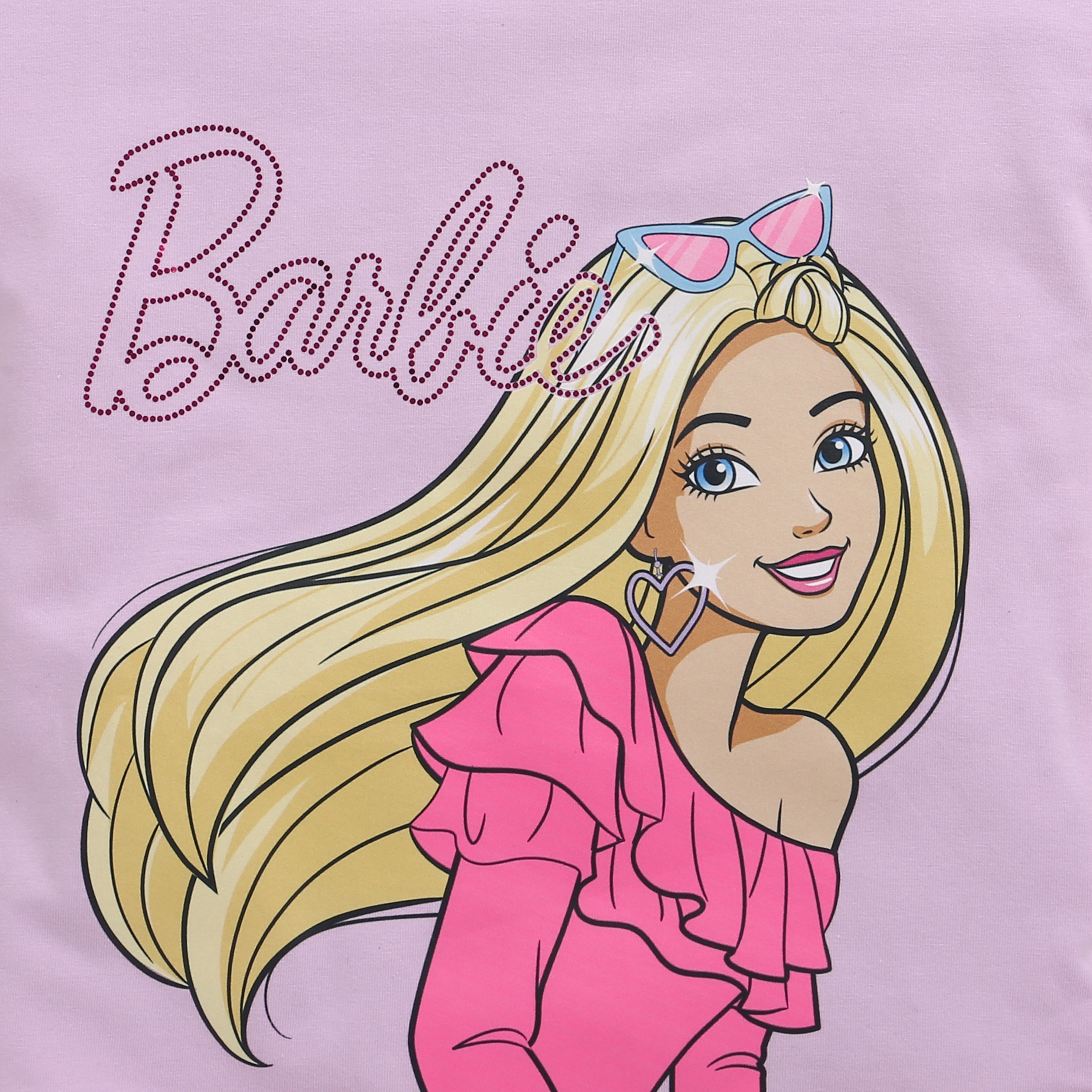 Lilac Barbie Ruffle-Sleeve T-Shirt – Cute Everyday Fashion