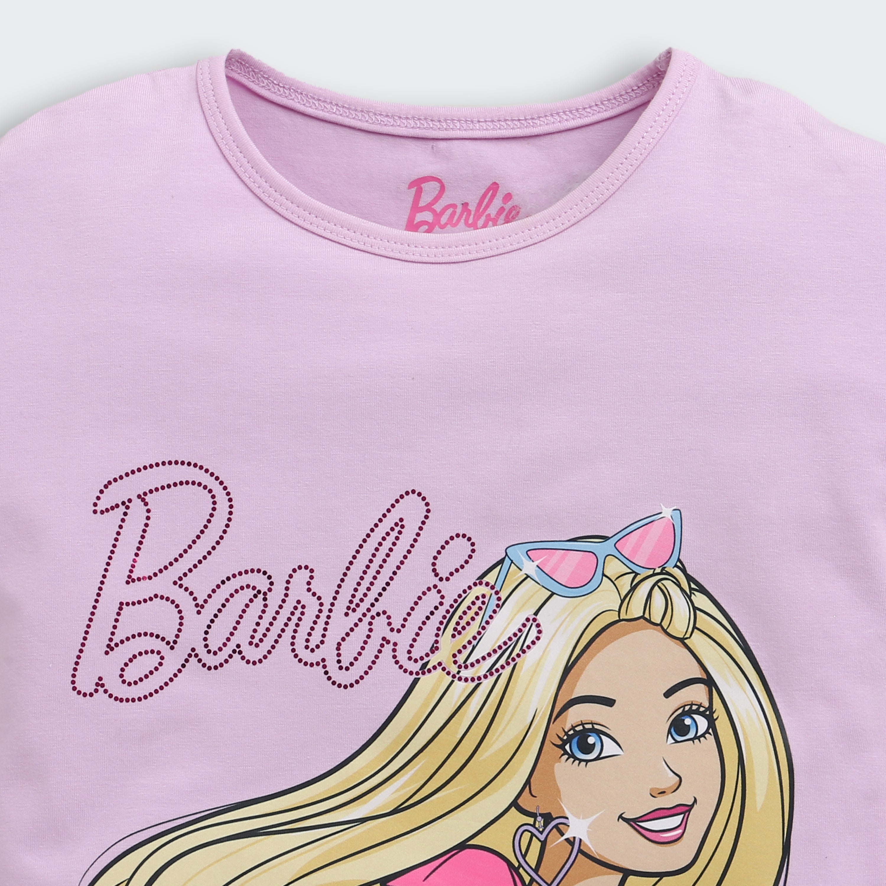 Lilac Barbie Ruffle-Sleeve T-Shirt – Cute Everyday Fashion