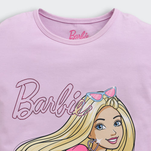 Barbie Lilac Ruffle-Sleeve T-Shirt BATP2009