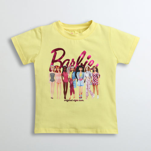 Barbie Yellow Girl Gang Graphic T-Shirt BATP2011