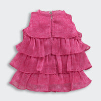 Hot Pink Ruffle Layer Dress – Barbie Party Outfit for Girls