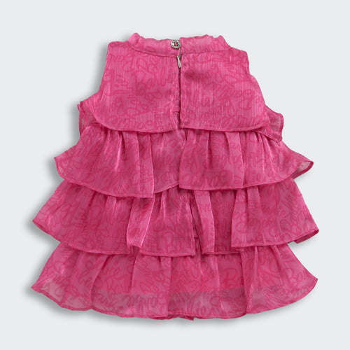 Barbie Hot Pink Ruffle Layer Dress BATP2013
