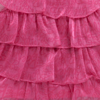 Hot Pink Ruffle Layer Dress – Barbie Party Outfit for Girls