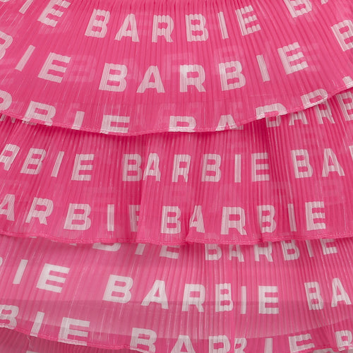 Barbie Hot Pink Logo Ruffle Top BATP2014