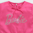 Pink-Orange Barbie Peplum Top – Stylish Statement for Girls