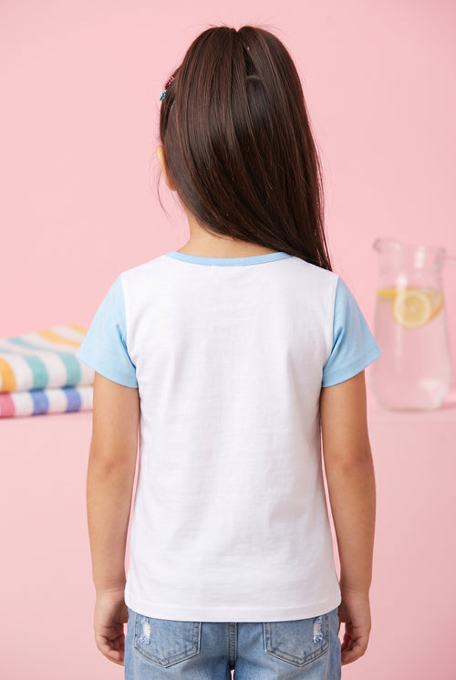 Barbie White & Blue “Love Hope ” T-Shirt BATP2018