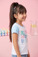 Barbie White & Blue “Love Hope ” T-Shirt BATP2018