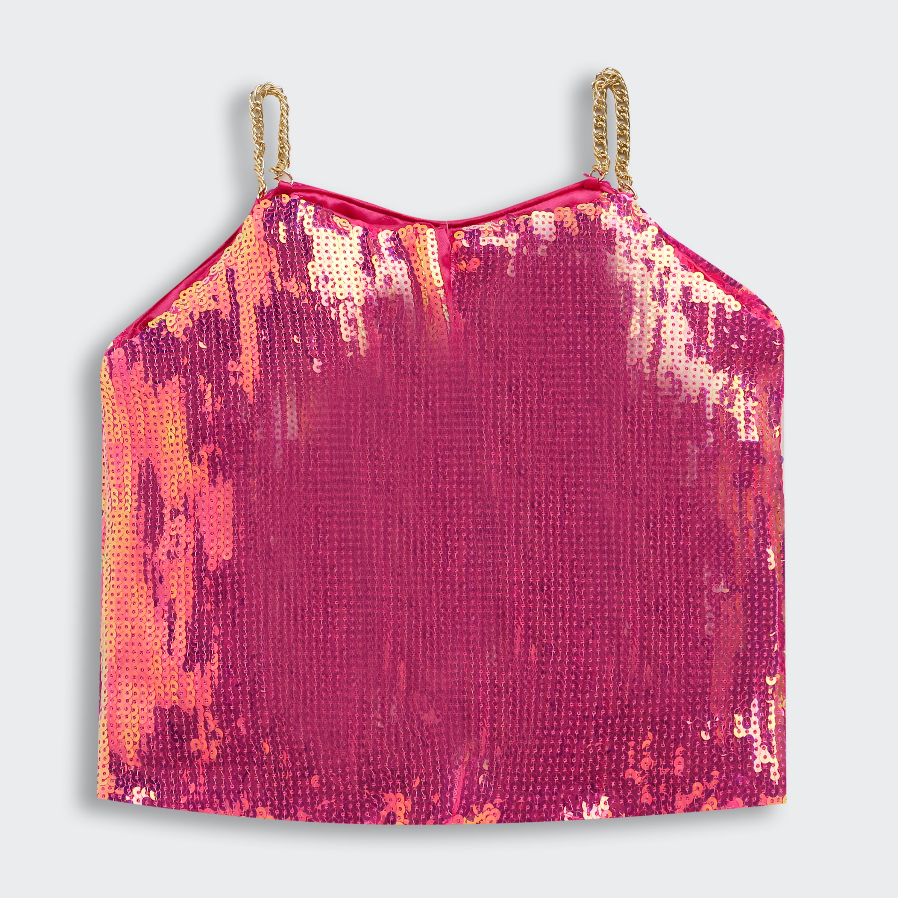 Pink Sequin Barbie Cami Top – Glam Partywear for Girls