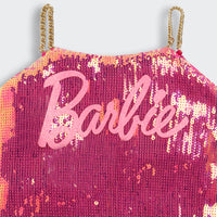 Pink Sequin Barbie Cami Top – Glam Partywear for Girls