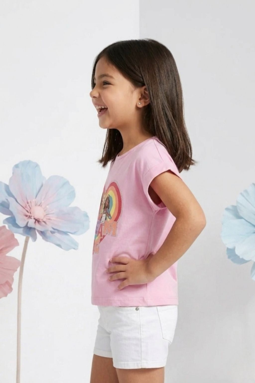 Lilac Barbie Heart Print T-Shirt BATP2025