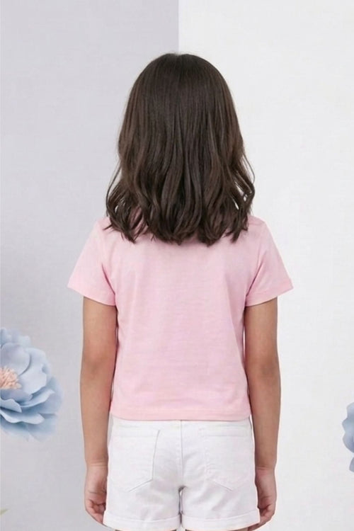 Lilac Barbie Heart Print T-Shirt BATP2025