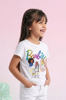Barbie White Graphic T-Shirt BATP2028