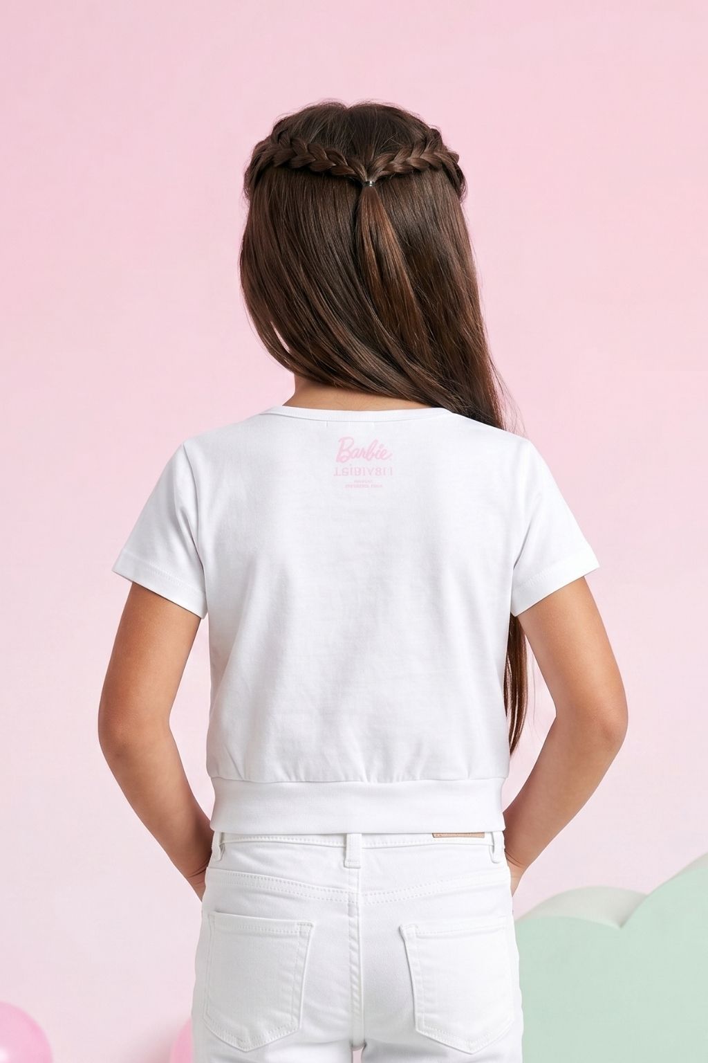 Barbie White Graphic T-Shirt BATP2028
