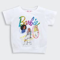 White Barbie Graphic T-Shirt – Trendy Summer Casual