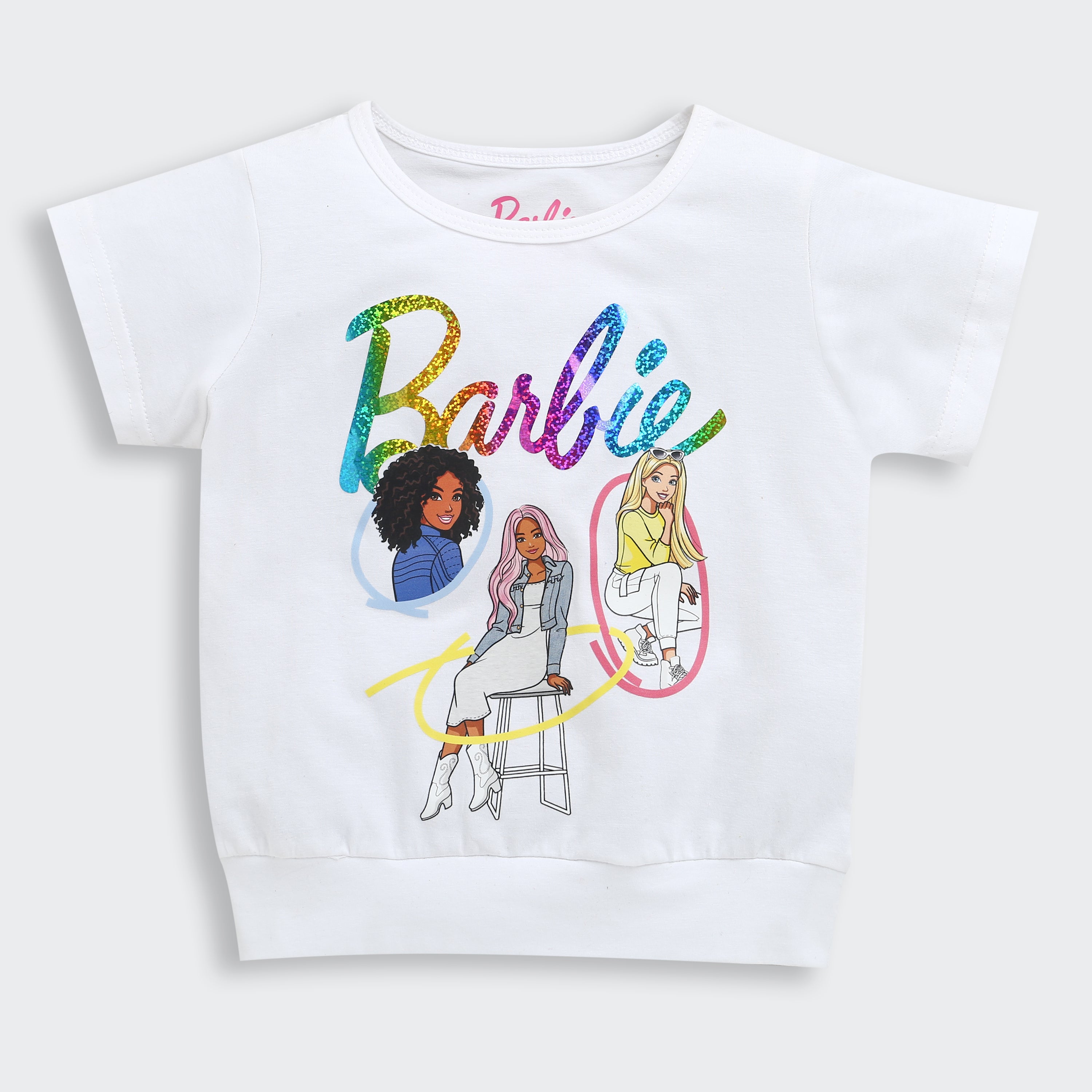 White Barbie Graphic T-Shirt – Trendy Summer Casual