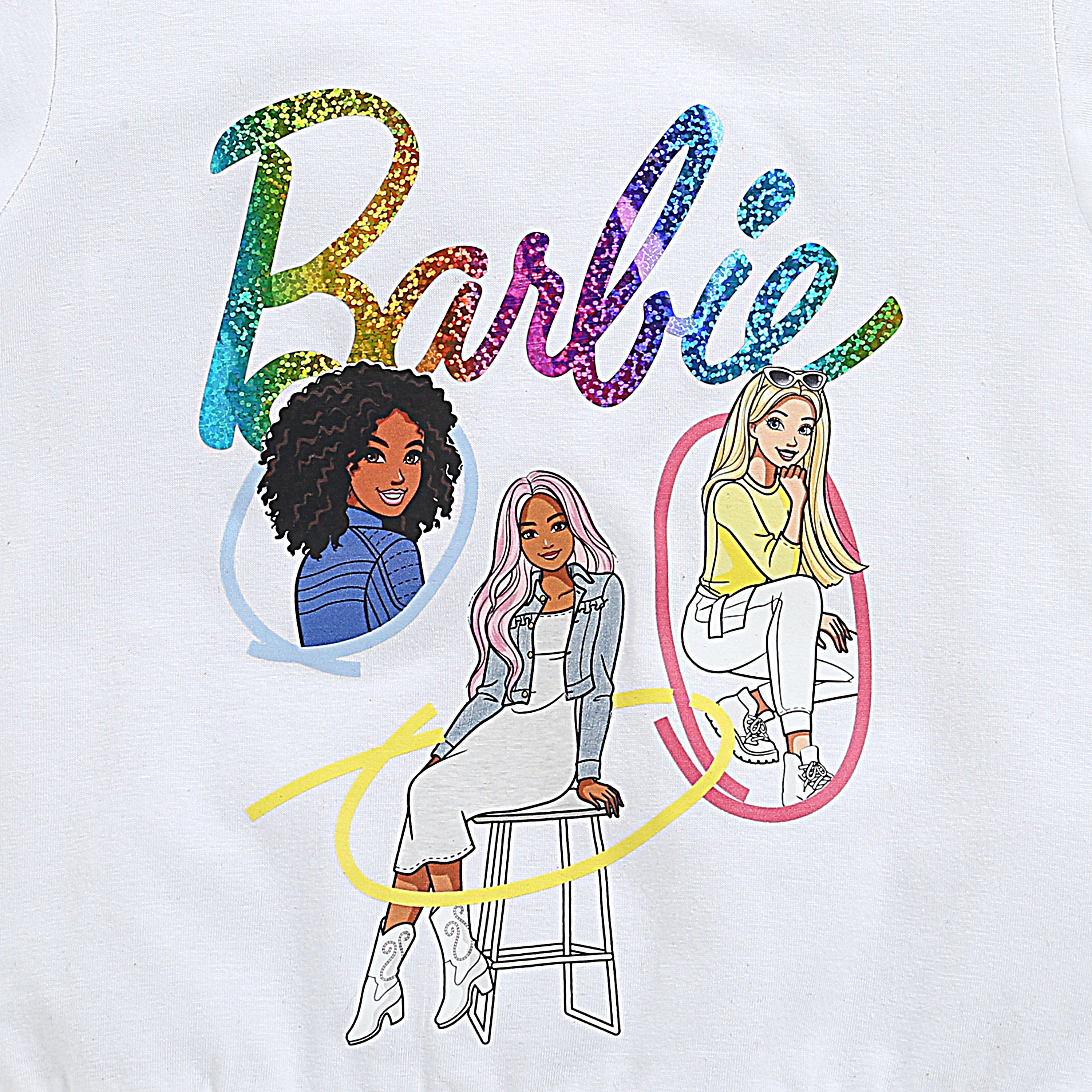 White Barbie Graphic T-Shirt – Trendy Summer Casual