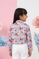 Multicolor Floral Cropped Shirt BATP2053