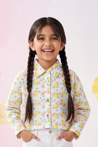 Barbie White Floral Shirt BATP2054
