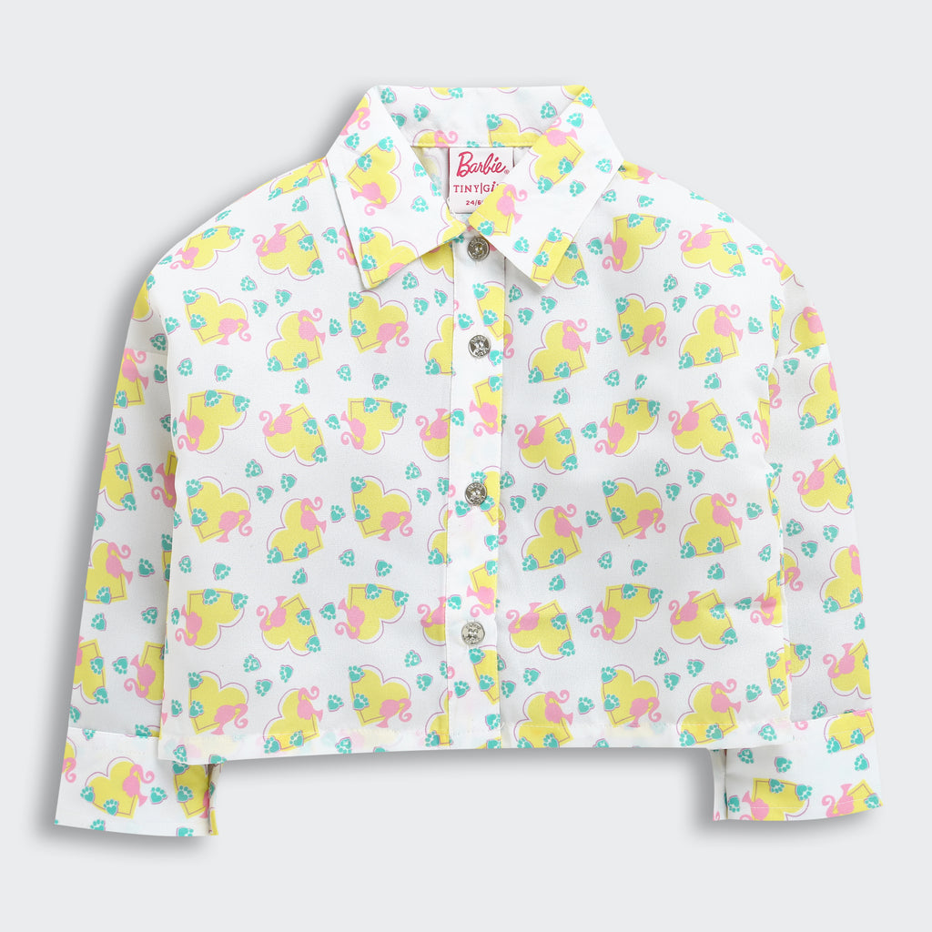 Barbie White Floral Shirt BATP2054