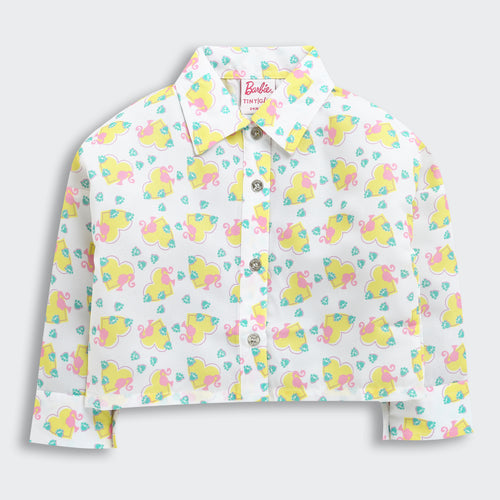 Barbie White Floral Shirt BATP2054