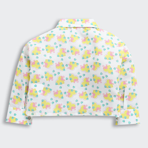 Barbie White Floral Shirt BATP2054