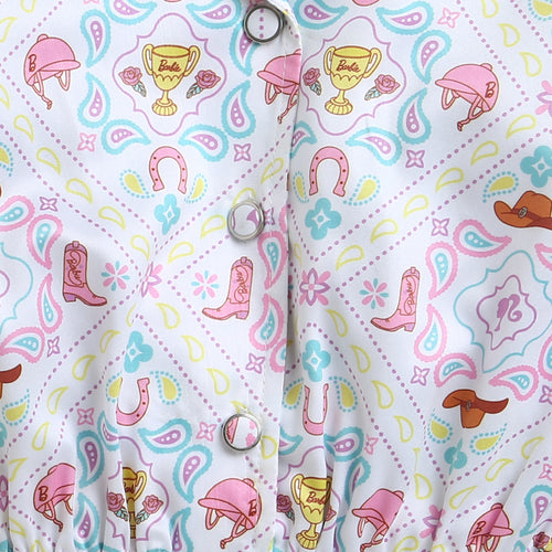 Pastel Floral Elastic Hem Shirt BATP2055