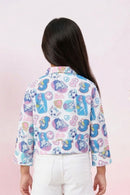 Barbie Blue-Pink Printed Shirt BATP2058