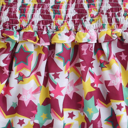 Barbie Floral Smocked Crop Top BATP2059