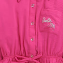 Barbie Shirt Collar Cuffed Waistband Printed | Trendy Girls Outfit Online | Kids