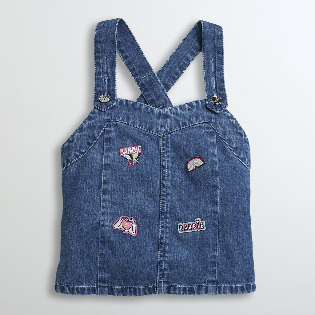 Denim Barbie Pinafore Top BATP2062