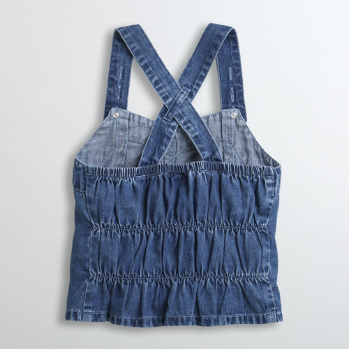 Denim Barbie Pinafore Top BATP2062