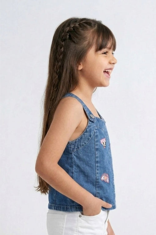 Denim Barbie Pinafore Top BATP2062