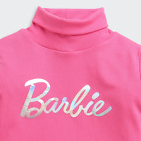 Hot Pink Barbie Turtleneck Sweatshirt – Cozy Winter Style