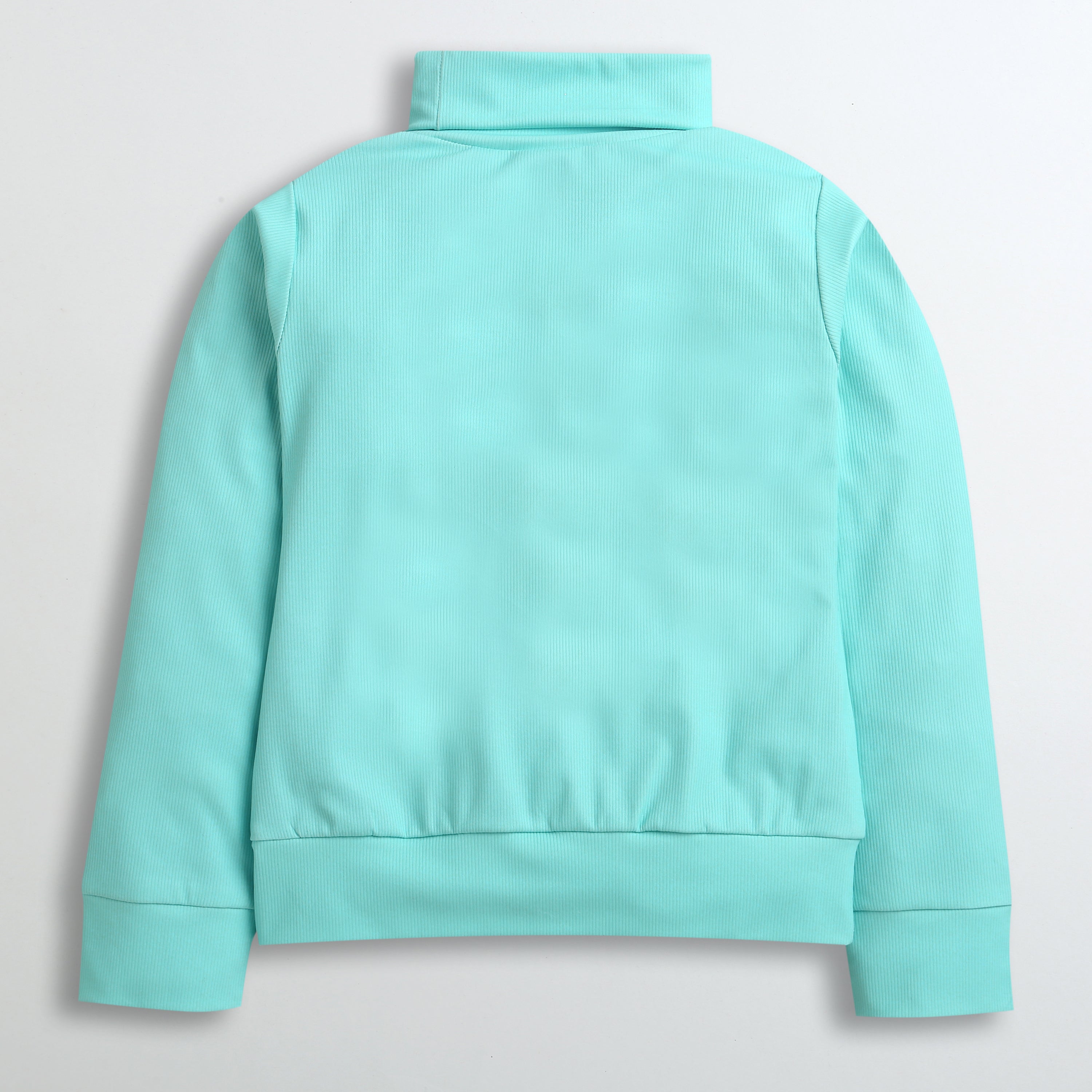 Aqua Blue Barbie Turtleneck Sweatshirt – Soft Winter Essential