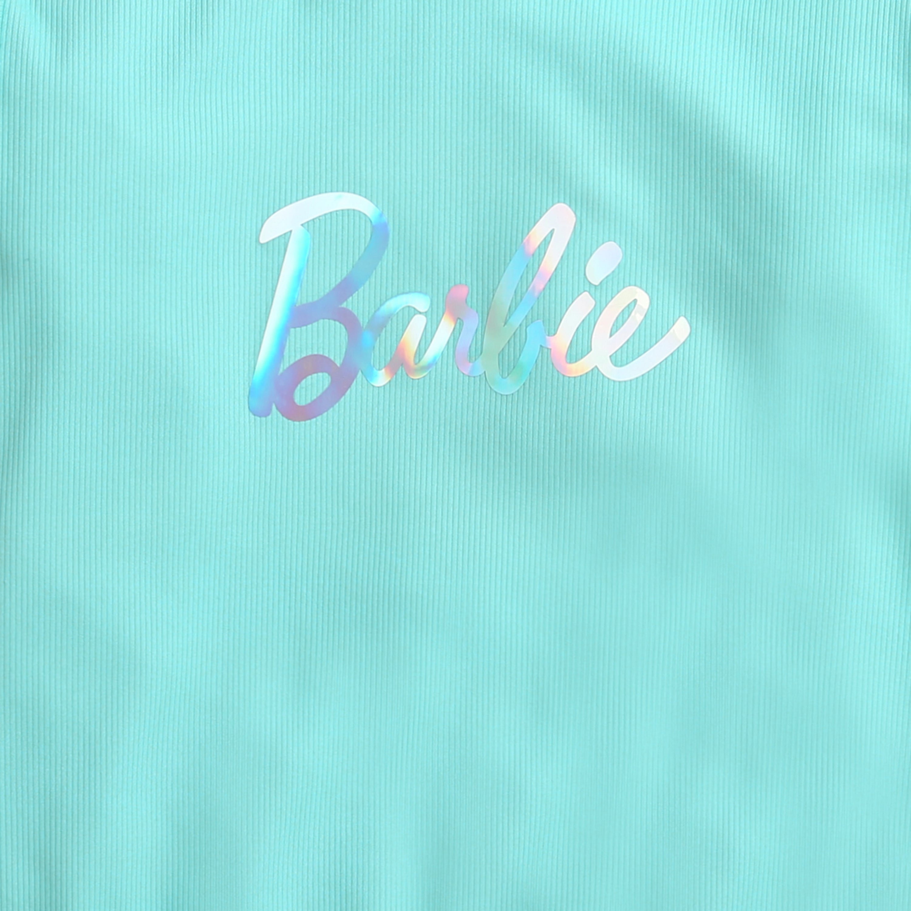 Aqua Blue Barbie Turtleneck Sweatshirt – Soft Winter Essential