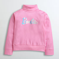 Light Pink Barbie Turtleneck Sweatshirt – Soft Winter Essential