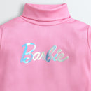 Light Pink Barbie Turtleneck Sweatshirt – Soft Winter Essential