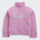 Lilac Barbie Turtleneck Sweatshirt – Cozy Winter Style for Girls