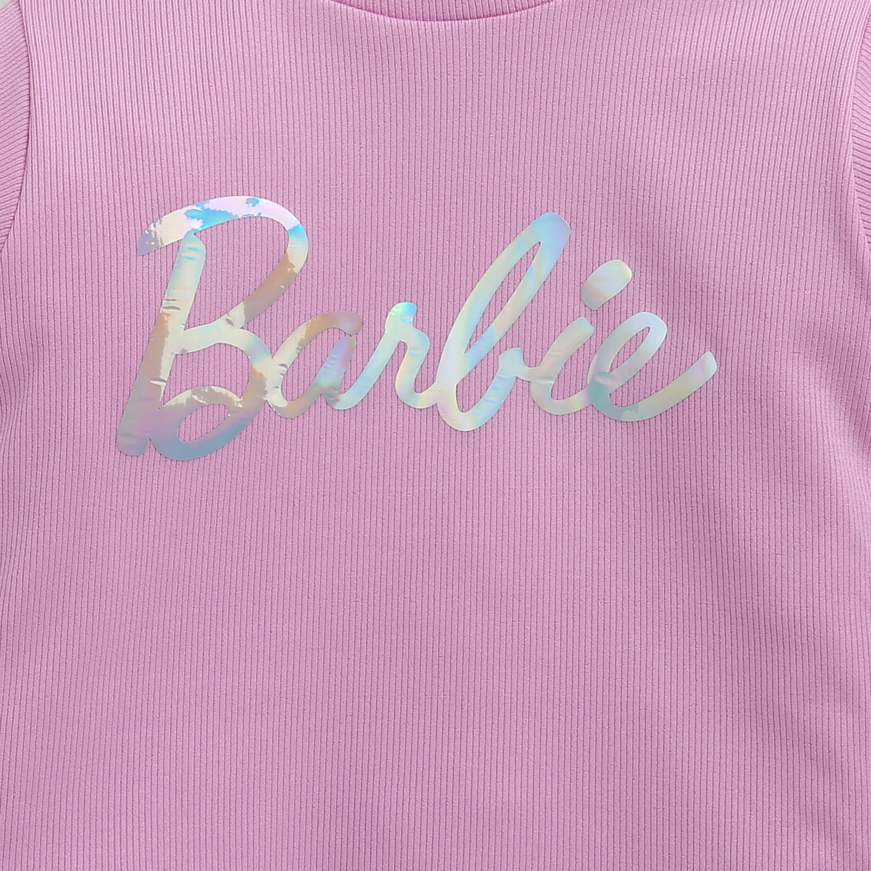 Lilac Barbie Turtleneck Sweatshirt – Cozy Winter Style for Girls