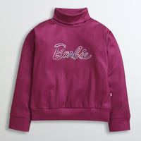 Wine Barbie Turtleneck Sweatshirt – Chic Winter Fashion