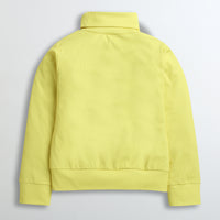 Yellow Barbie Turtleneck Sweatshirt – Bright Winter Comfort