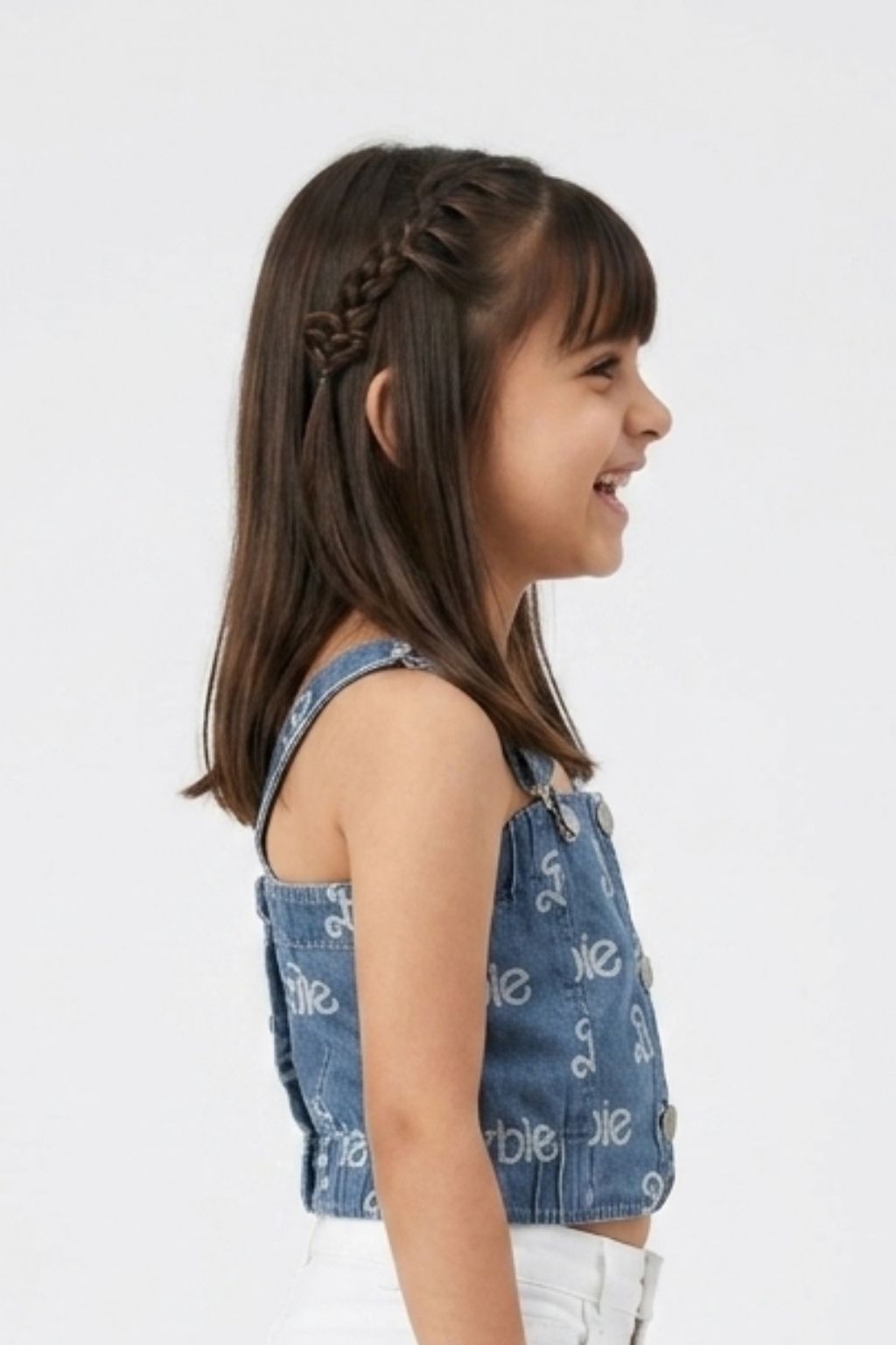 Barbie Denim Printed Top with Straps BATP2077