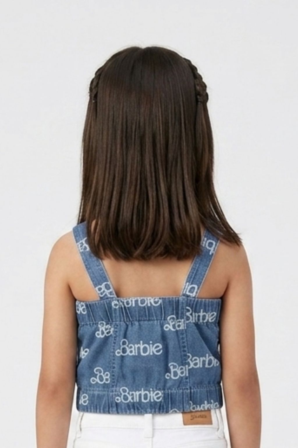 Barbie Denim Printed Top with Straps BATP2077