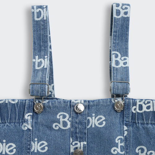 Barbie Denim Printed Top with Straps BATP2077